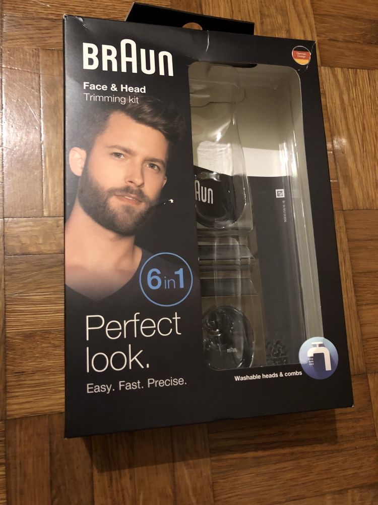 Braun Maquina barbear aparador cabelo barba 6 em 1
