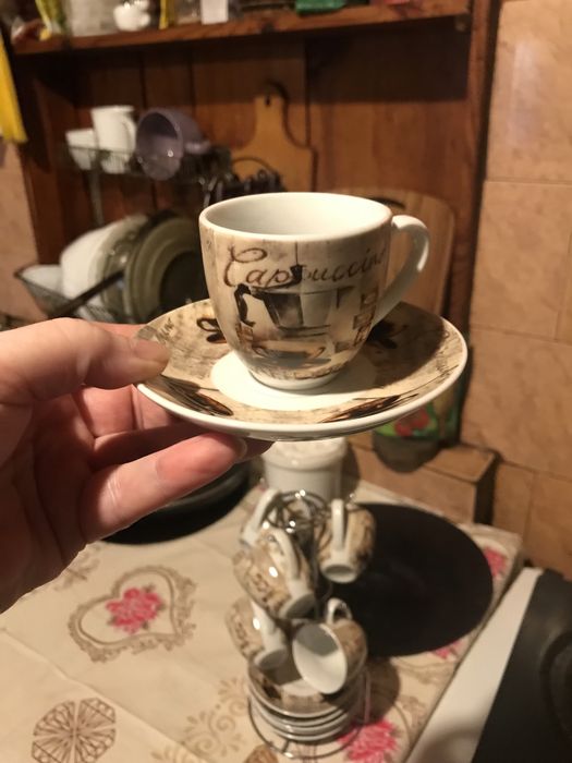 Кофейный  набор  на подставке