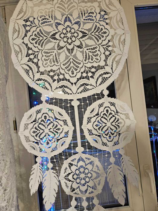 Dwa panele okienne 45 x 130 cm łapacz snów dekoracja okno 2 sztuki