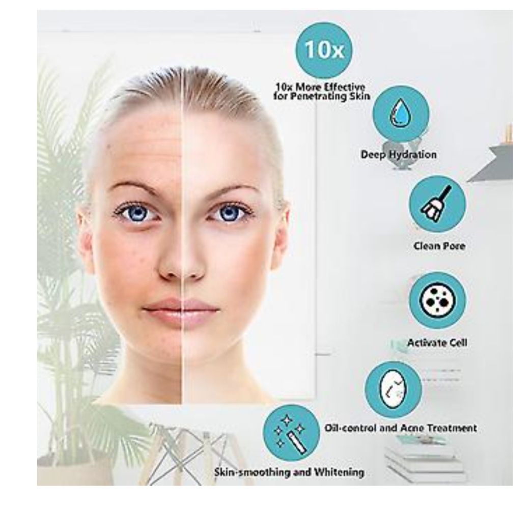 Tratamento facial Nano ionic vaporizador tratamento sauna