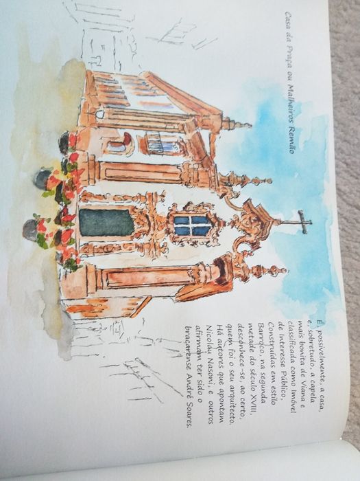 Livro sketchbook de Viana do Castelo