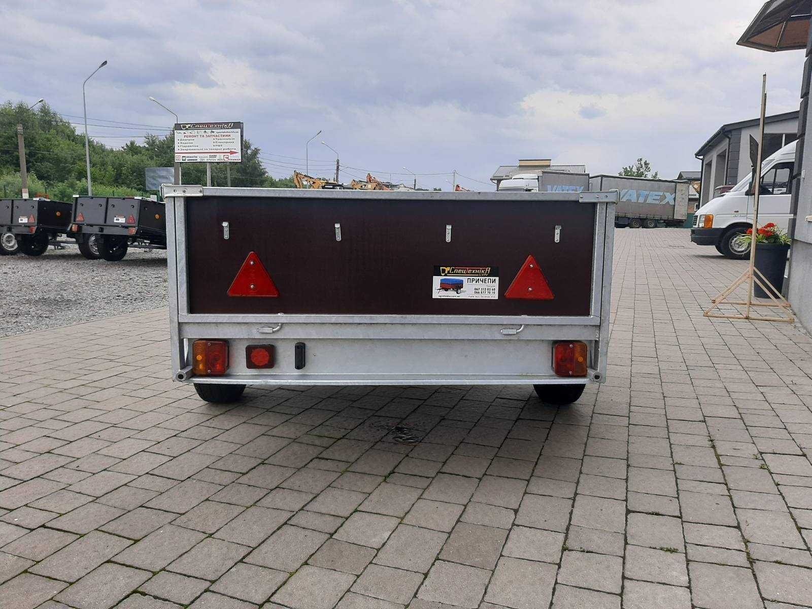 Причіп оцинкований автомобільний легковий 1,3*2,5
