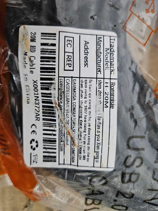 Kabel VGA dVI hdmi  2.0 20m