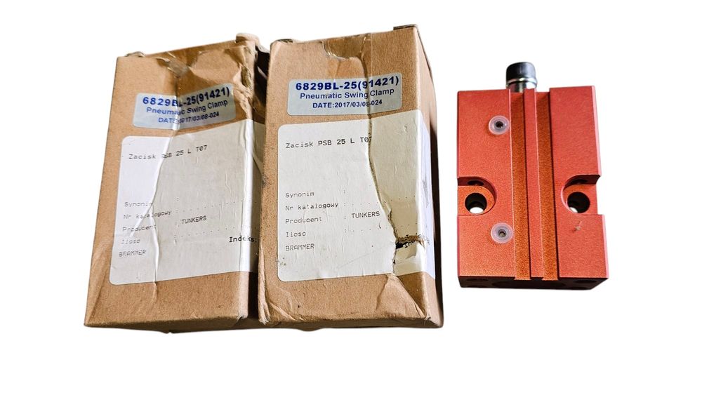 Zacisk obrotowy pneumatyczny PSB 25L 6829BL-25 TUNKERS oryg nowy