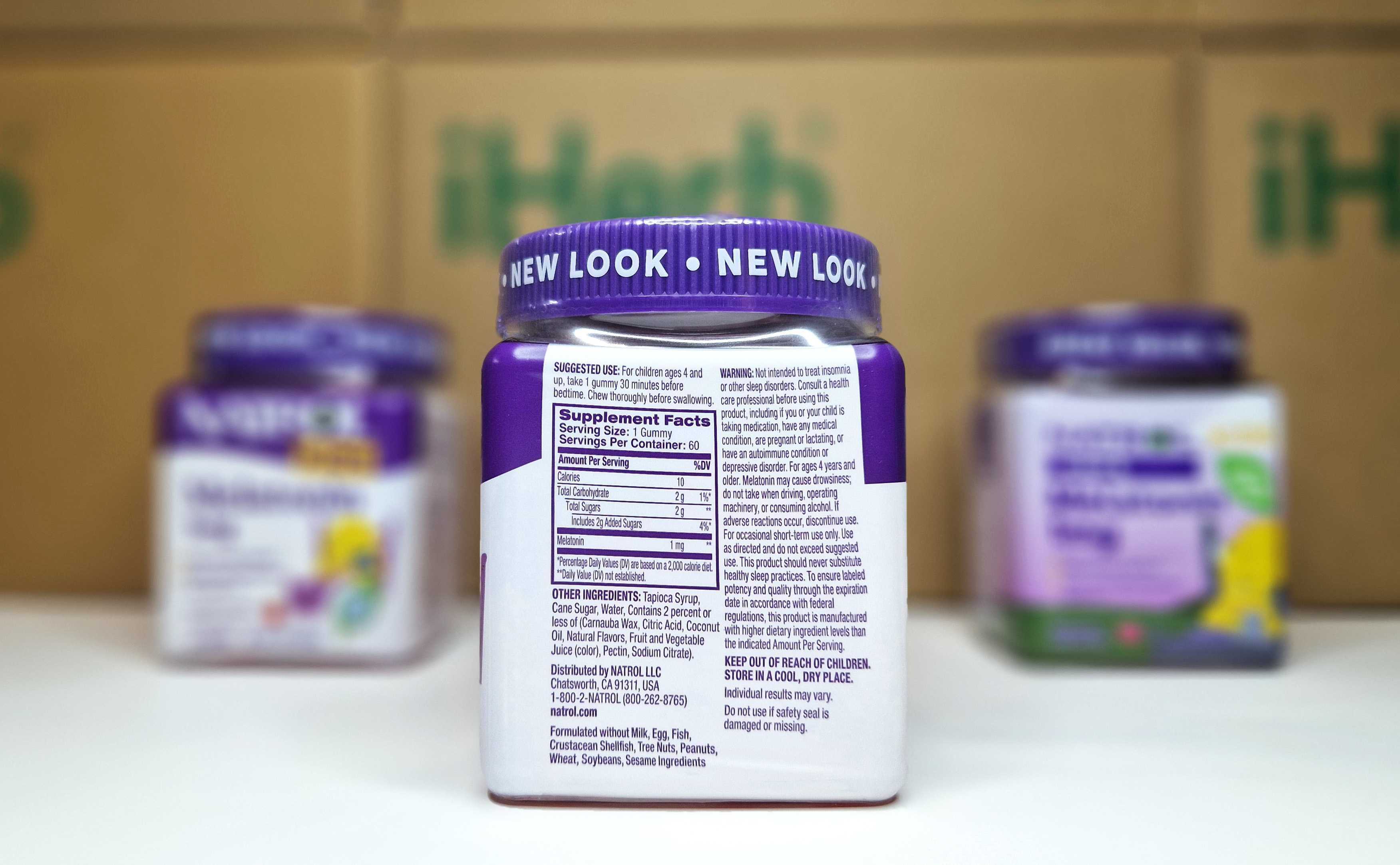 Мелатонін Natrol Kids, для дітей від 4 років, 1мг, 60 жув. мармеладок