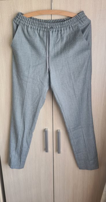 Spodnie damskie Lavard szare w prążki 38 M