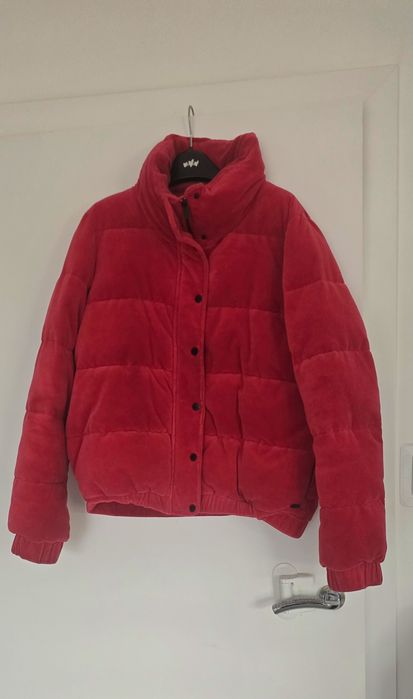 DKNY kurtka zimowa  welur aksamit M L
