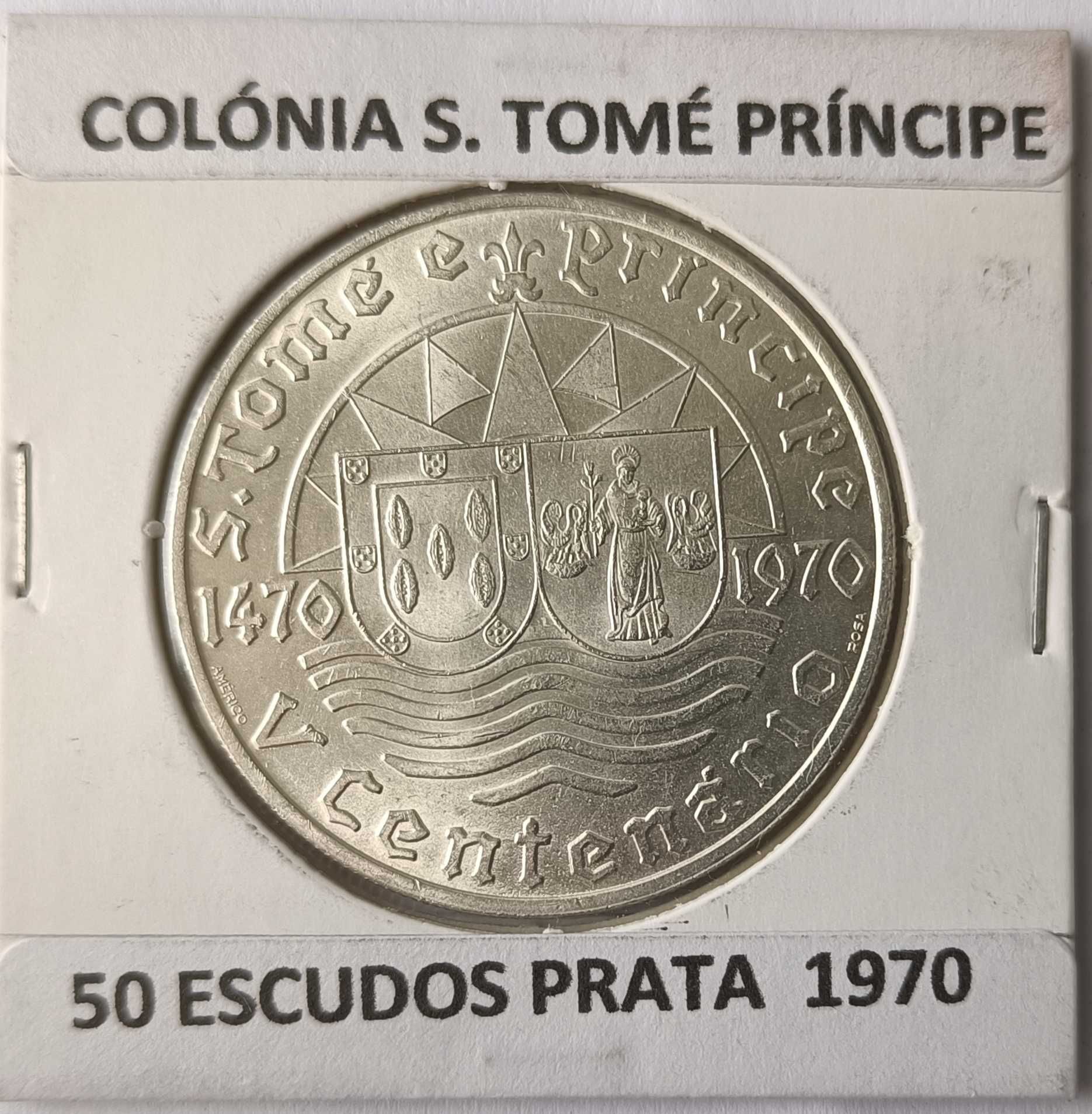 4 Moedas Portuguesas  Circuladas na Ex Colônia  de S. Tomé e Príncipe