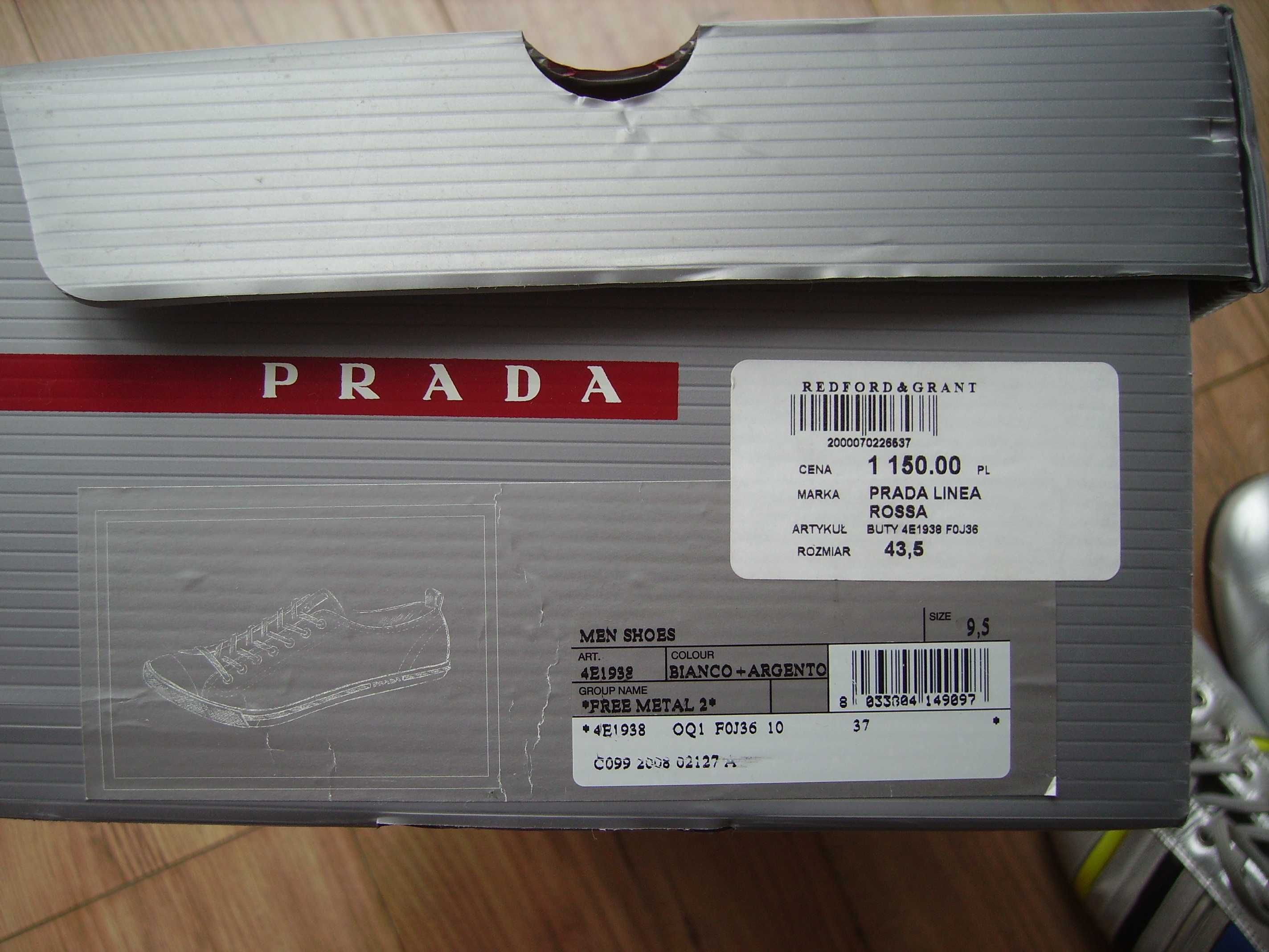 Buty męskie Prada r 43,5 SUPER.