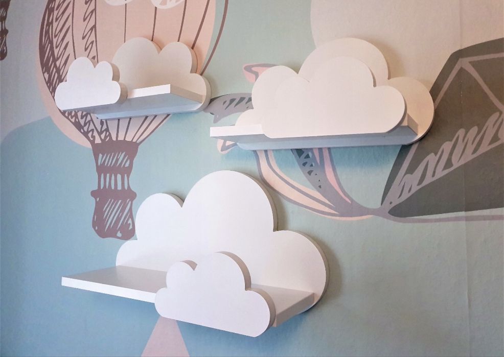 Półki chmurki zestaw 3 półek
