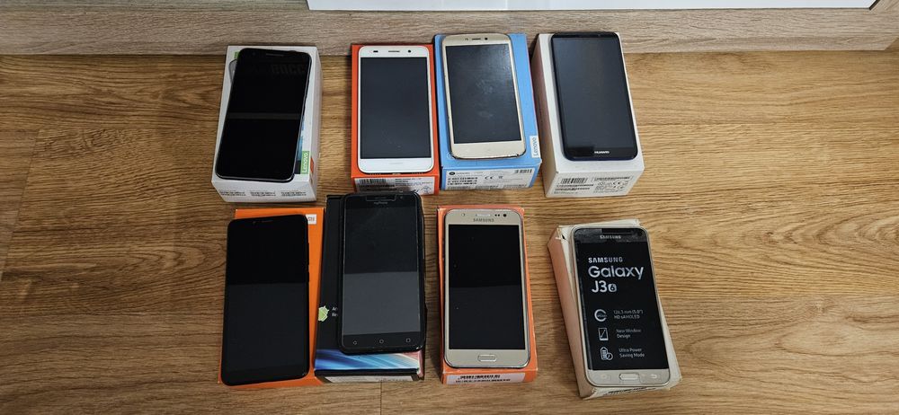 Pakiet telefonów smartfony 8szt. Samsung Huawei motorola redmi
