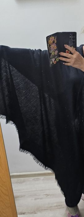 Duże akrylowe ponczo