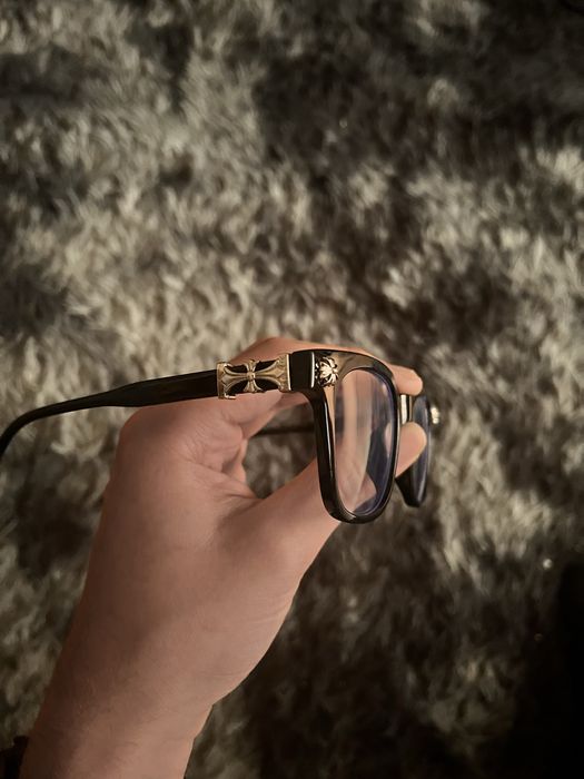 !!OKAZJA!! Okulary Chrome Hearts nowe czarne