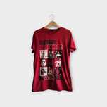 Czerwony t-shirt z nadrukiem świątecznym Star Wars XL