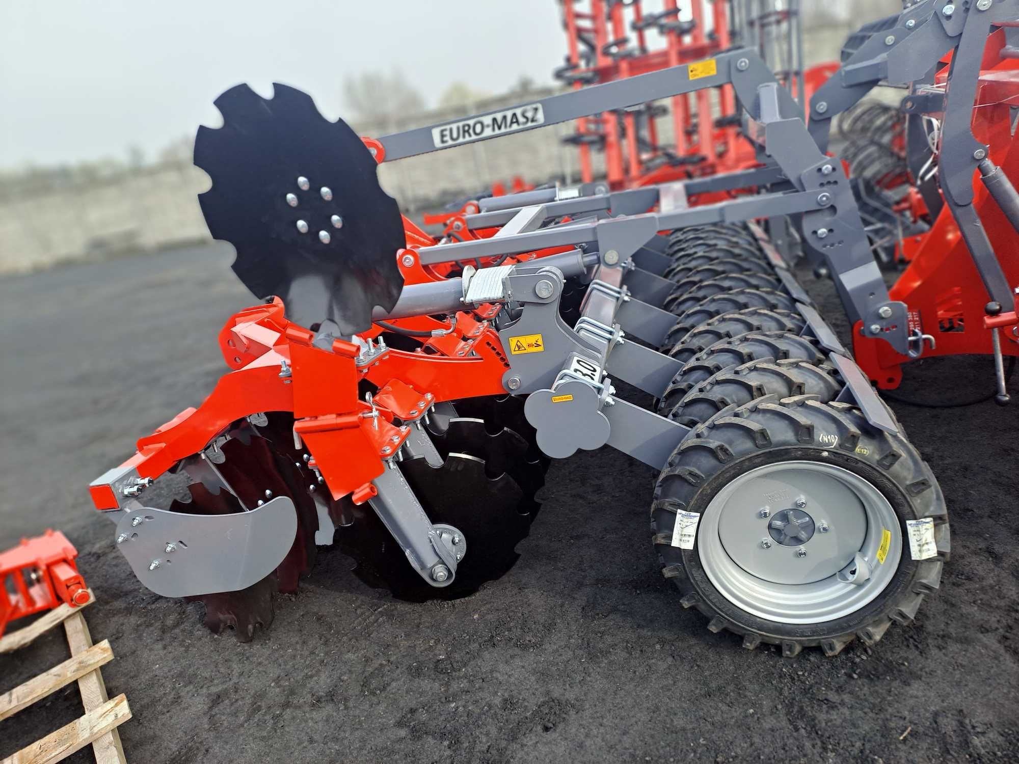 Brona Agregat Talerzowy Uprawowo Siewny EURO MASZ 2,5m 2,7m 3m raty