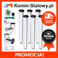 Wkład Kominowy Okrągły do Komina Fi140/6m/0,8mm - Kwaso-Żaroodporny