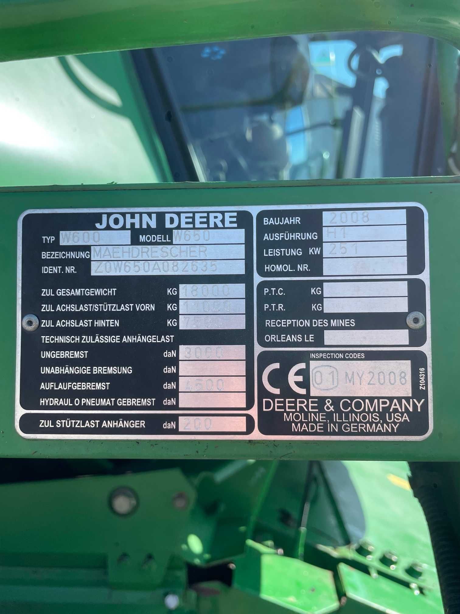 John Deere W650  2008 r. 4x4