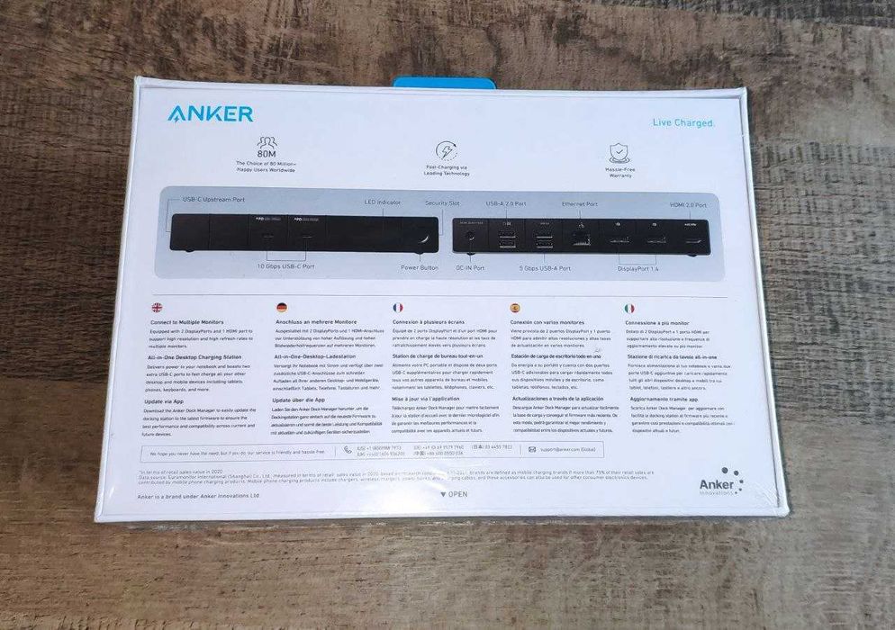 Док-станція Anker 568 (11 в 1, USB4)