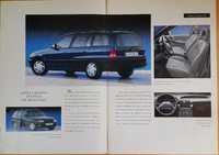 Prospekt Opel Astra Caravan (Kombi) + folder. 1992 rok. Jęz. niemiecki