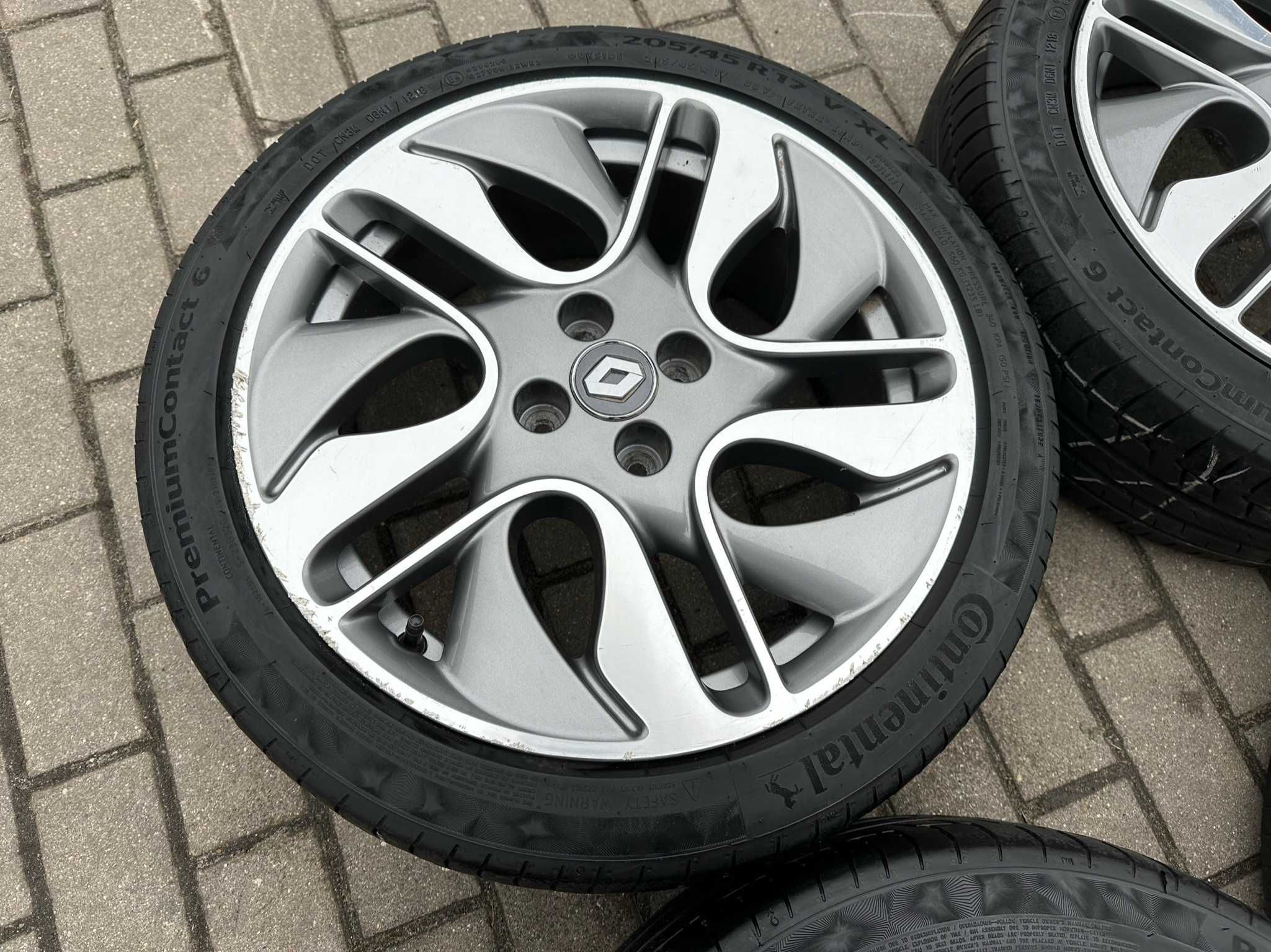 Koła Letnie Renault 17 ZOE CLIO MEGANE SCENIC MICRA NOTE 205/45R17 18R