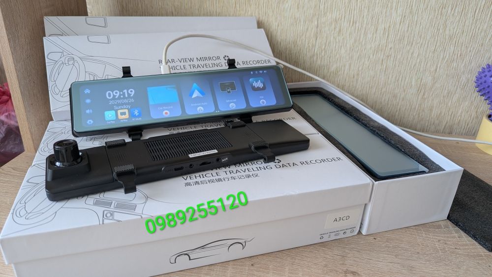 12* 4K зеркало відеореєстратор android зеркало видеорегистратор WiFi