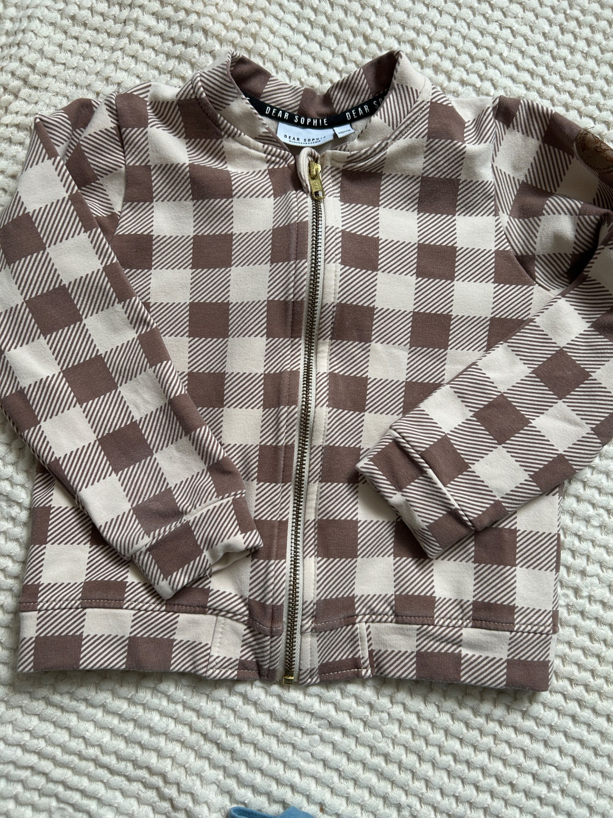 Komplet Dear Sophie bluza bomberka i longsleeve roz 110/116 koszulka