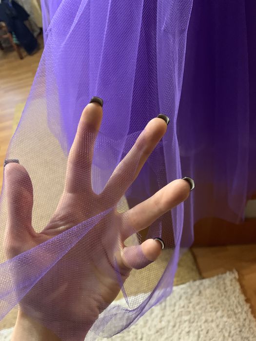 Платье с фатиновой юбкой