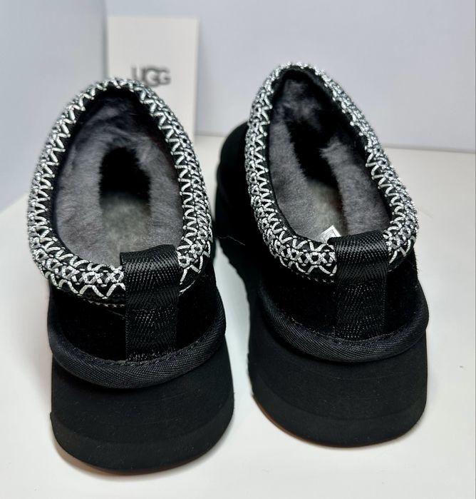 Уггі угги UGG Tasman Platform Black Уги короткі чорні
