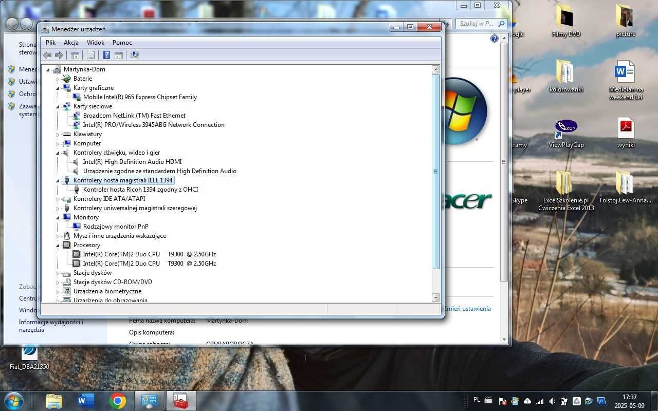Laptop Dell XPS M1330, stan dobry, sprawny, z zasilaczem