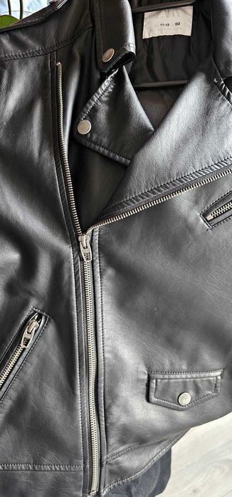 Kurtka  ZARA typu Ramoneska skóra ekologiczna 11-12 lat