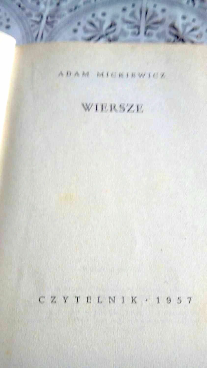 Adam Mickiewicz Wiersze wydawnictwo Czytelnik 1957