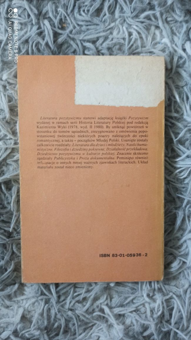 Książka Literatura pozytywizmu - H. Markiewicz