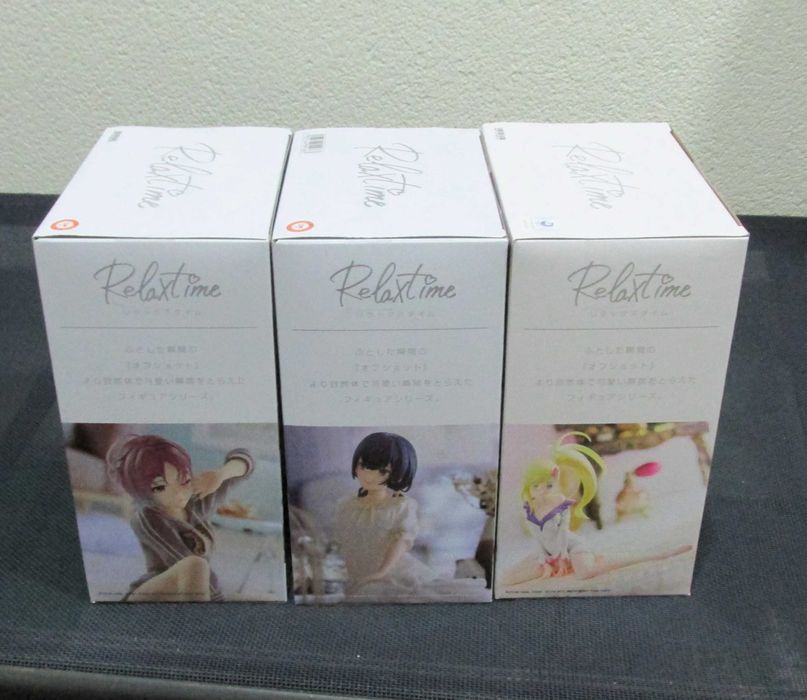 Pack 3 Figuras RelaxTime Banpresto