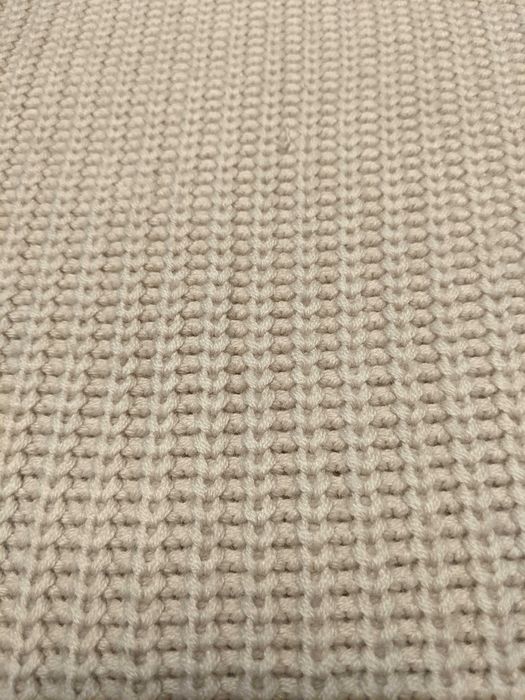 Sweter - gruby golf, raglan - jasnobeżowy - AE Basic