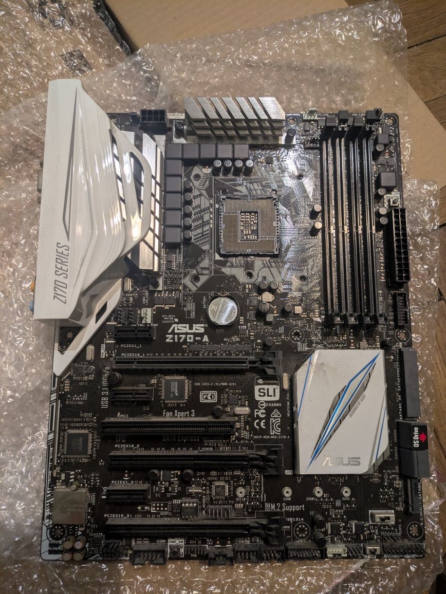 Материнка Asus z170-A, intel i5 6600k, ОЗУ ddr4 16gb, asus gtx 960 OC