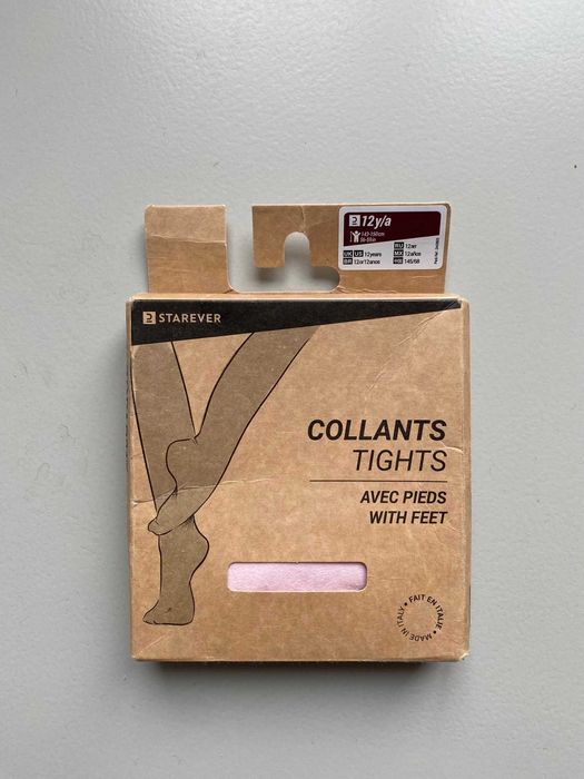 Rajstopy do tańca klasycznego dla dzieci z pełną stopą NOWE 12 lat