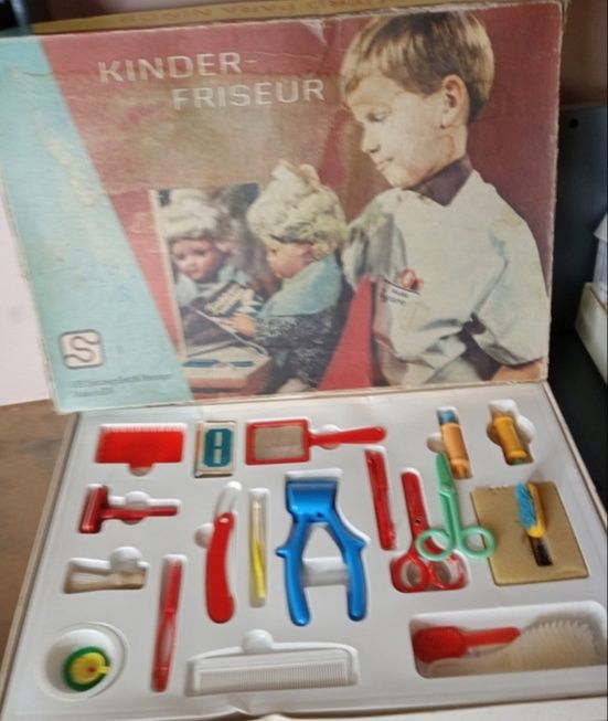 Винтажная детская Игра парикмахер -Kinder friseur , ГДР