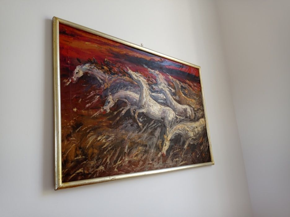 Cavalos impressionismo Manuel Gregório Pereira troco
