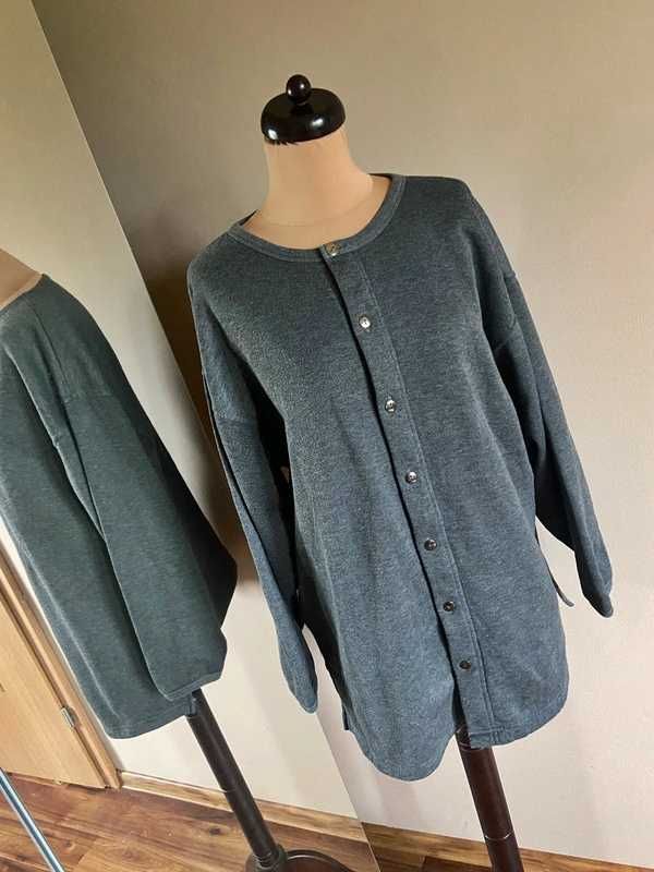 Nordstrom intimates sweter grubszy szary dres oversize luzny l