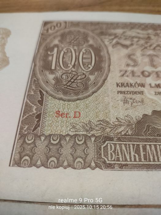 Zestaw banknotów polsich