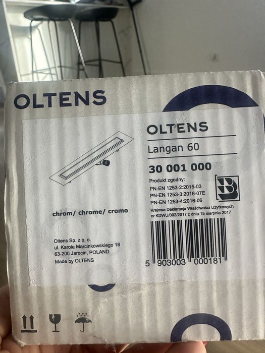 Oltens Langan 60 odpływ liniowy 2w1 z kołnierzem