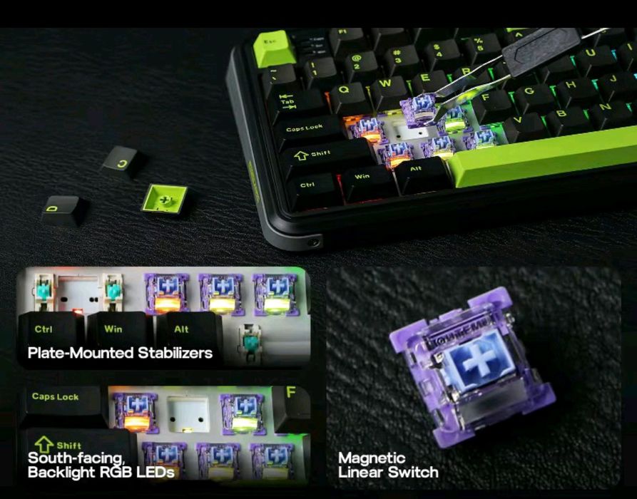 Клавіатура Mechlands M75 — Hall Effect Magnetic Switches, 75% формат