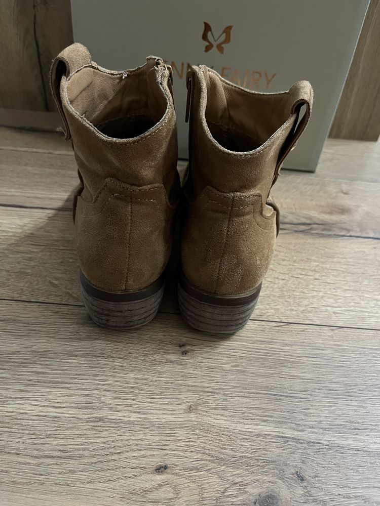Buty zamszowe brązowe Jenny Fairy 40