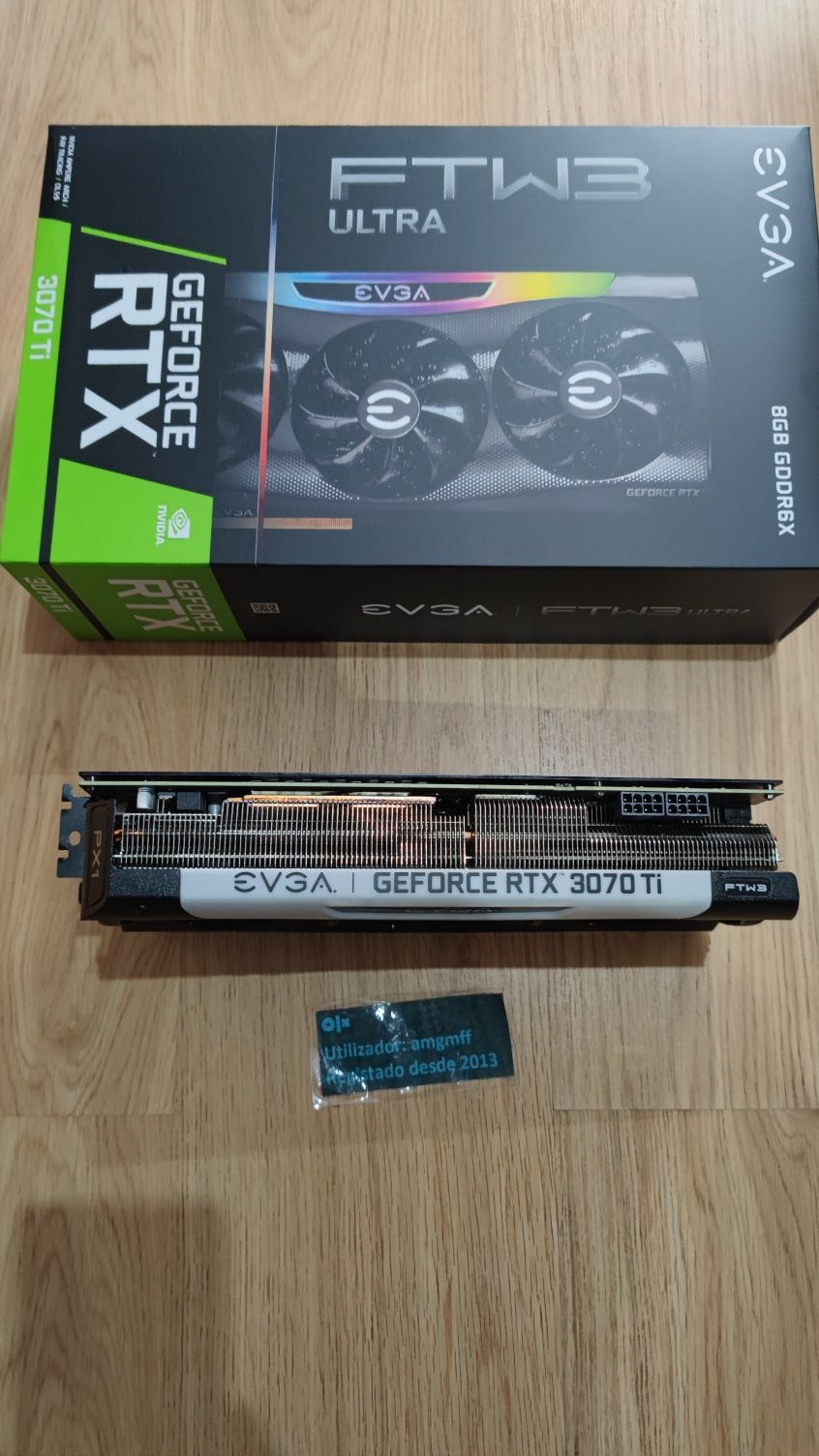 Nvidia EVGA RTX 3070 TI ftw3 Ultra GeForce 8Gb GDDR6X