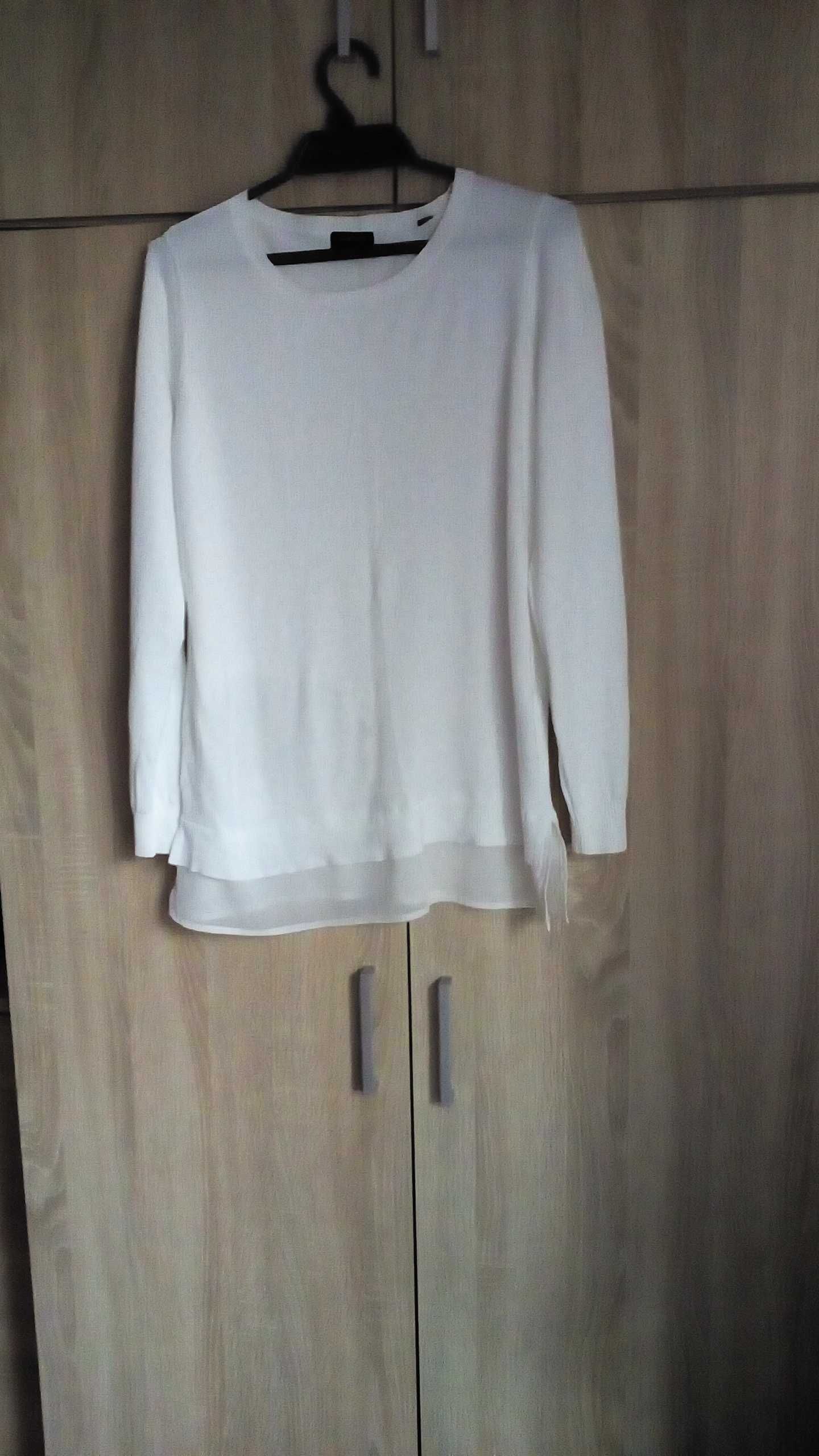biały sweterek, bluzeczka