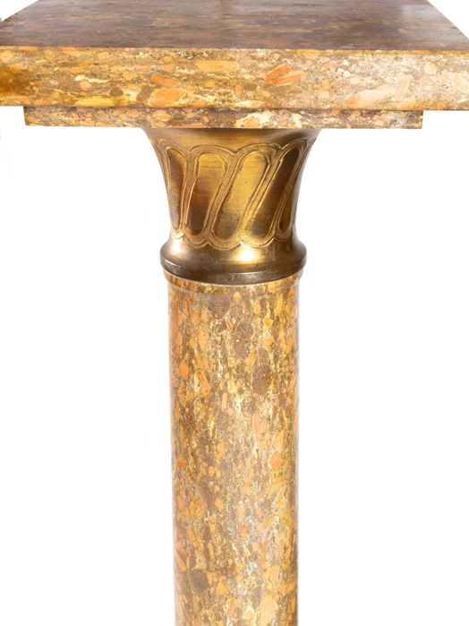 Coluna Mármore Bronze Jaune Napoleão III | século XIX