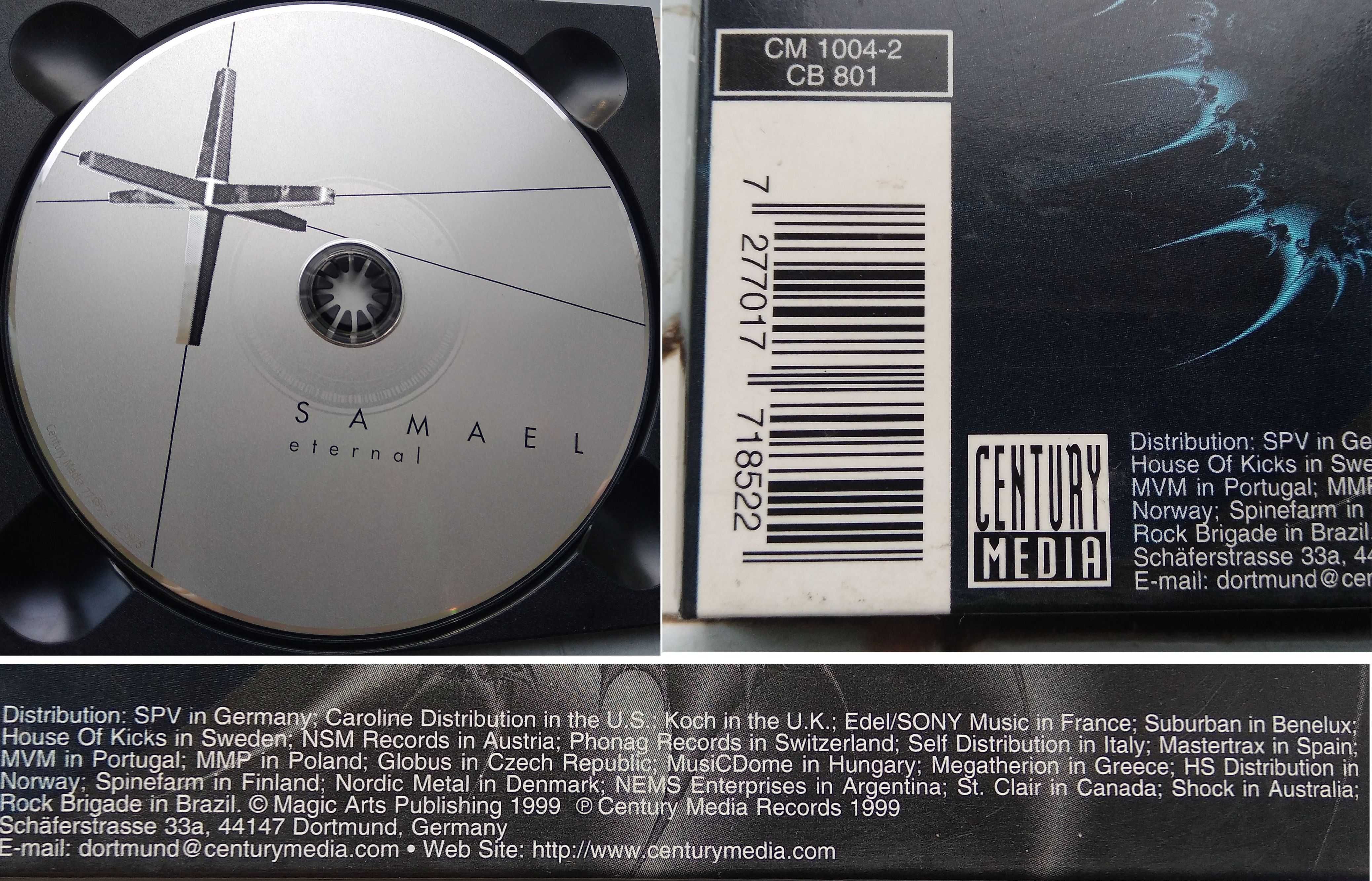 Samael - Eternal - Digipak - Century Media – 77185-2 - VG+++