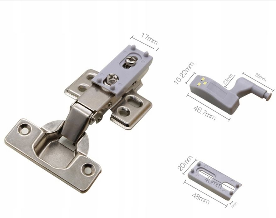 Lampki led do zawiasów szafki