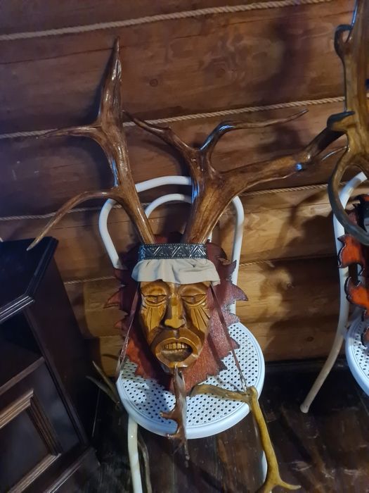 Голови шаманів.ручна робота.привезені з Норільська