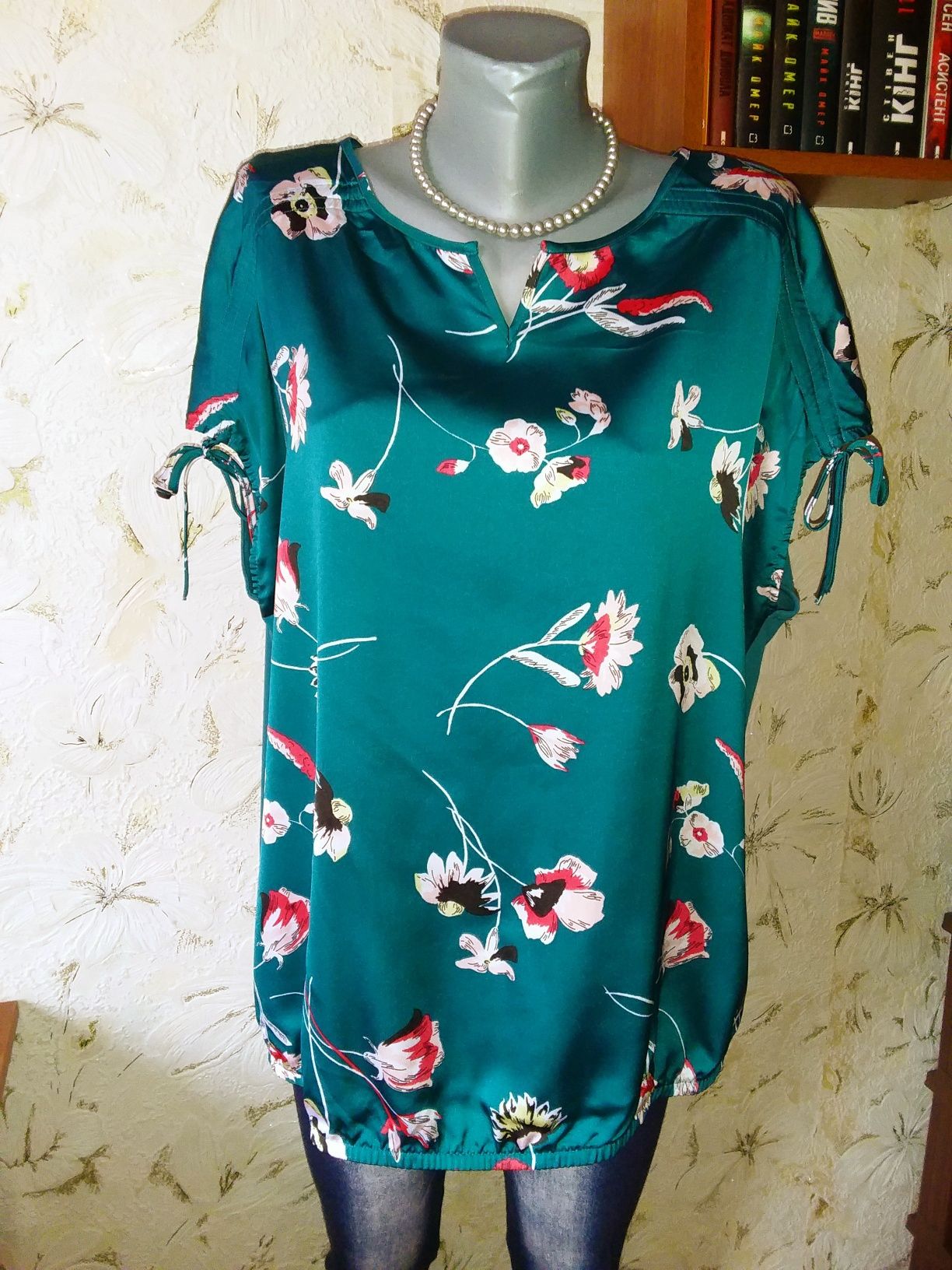 Комбінована блузка, р.52